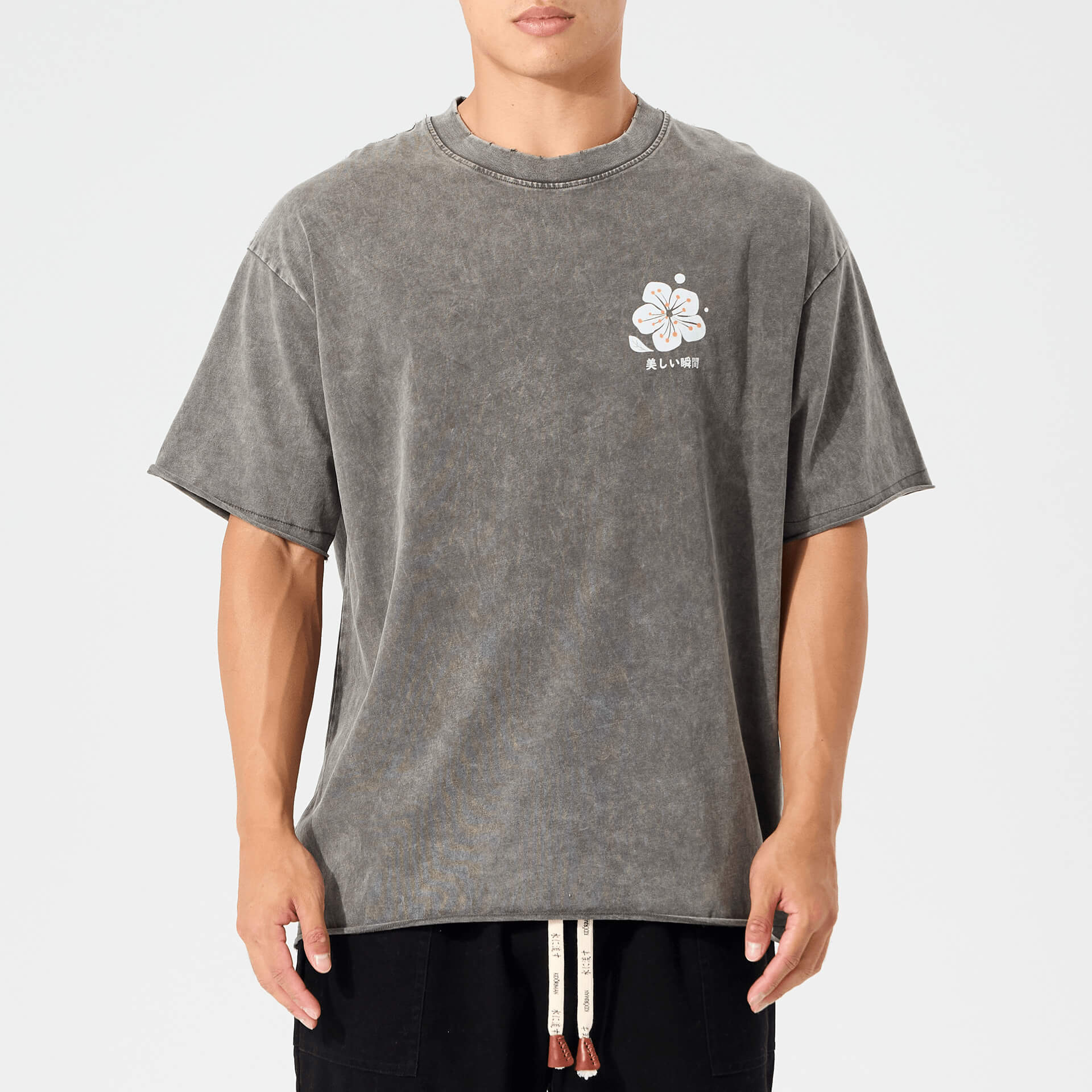 Crane Bloom Printed Tee - Image 3