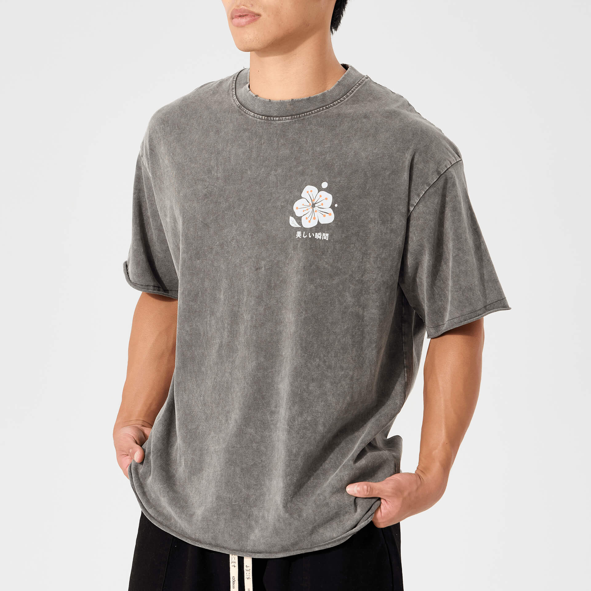 Crane Bloom Printed Tee - Image 6