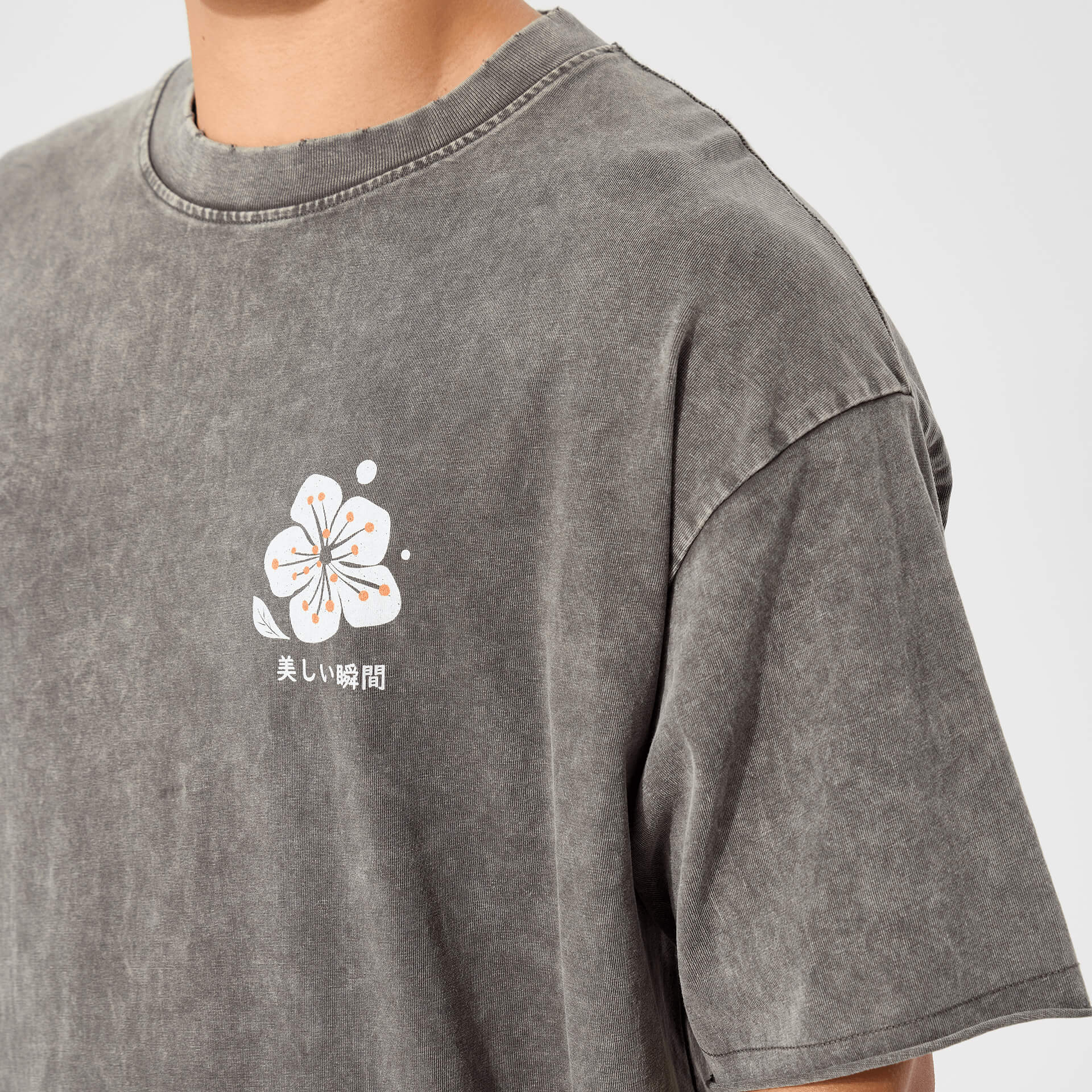 Crane Bloom Printed Tee - Image 7