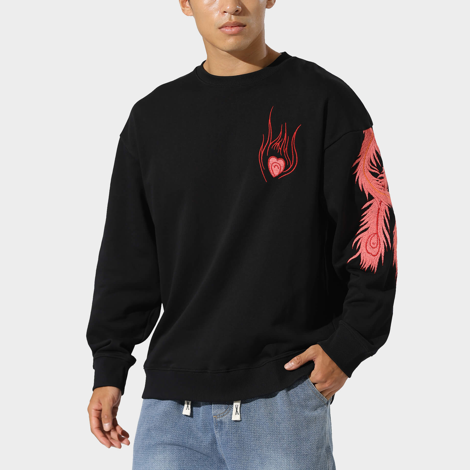 Enjin Phoenix Embroidered Sweatshirt - Image 3