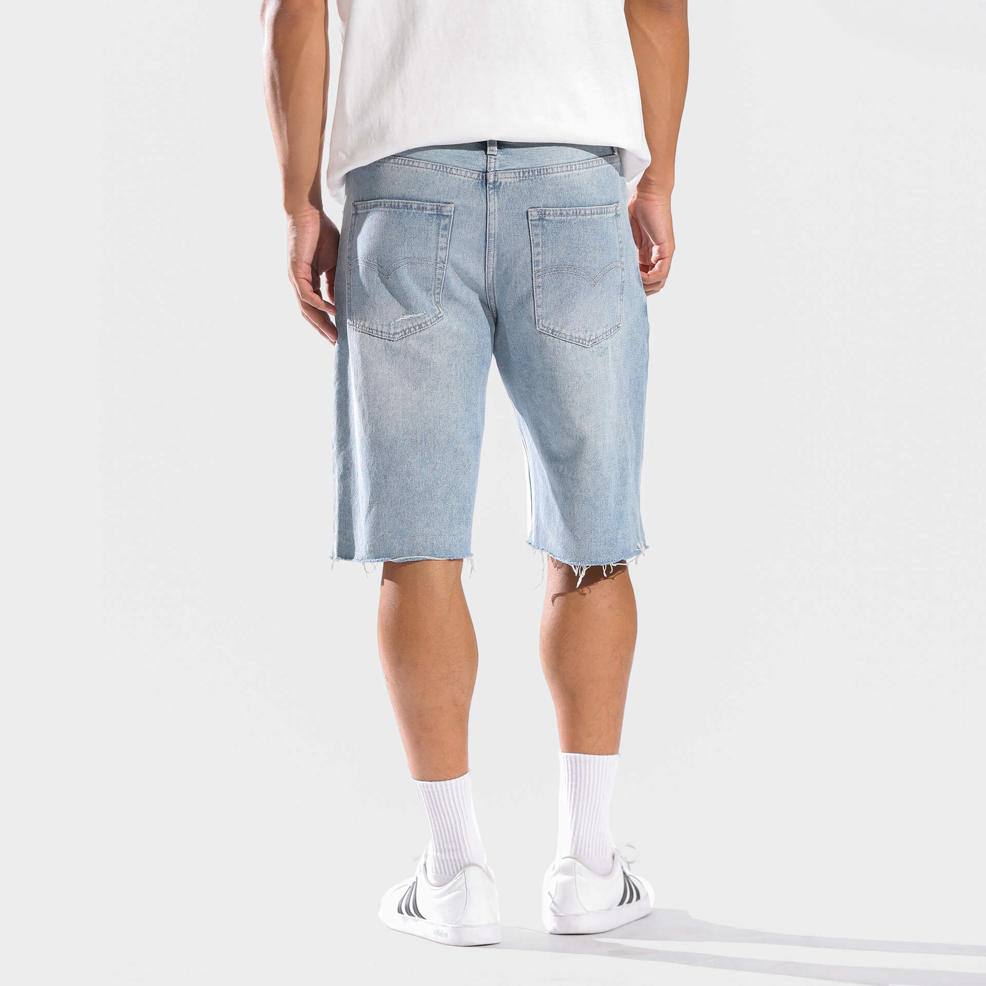 Nami Washed Denim Shorts - Image 4