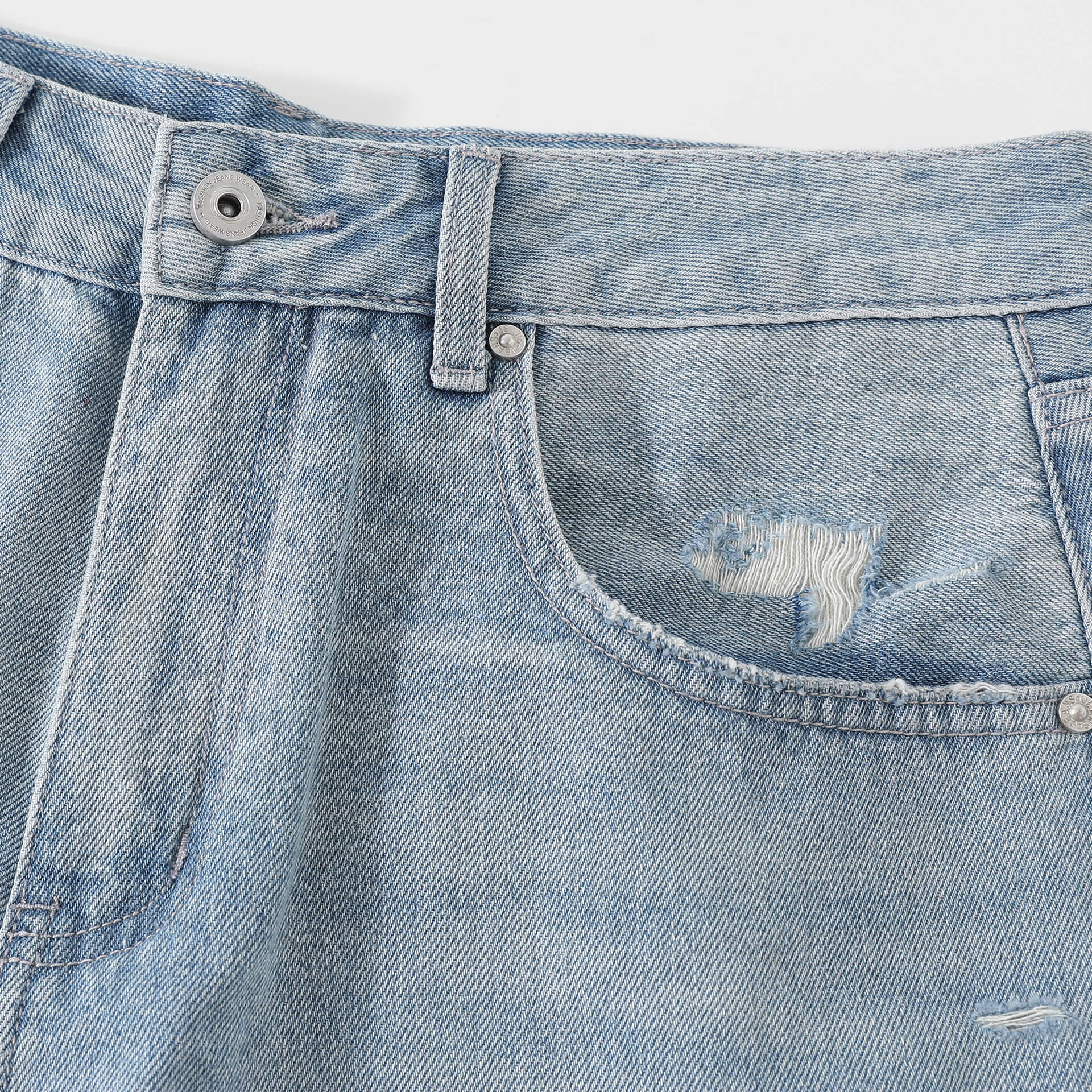 Nami Washed Denim Shorts - Image 6