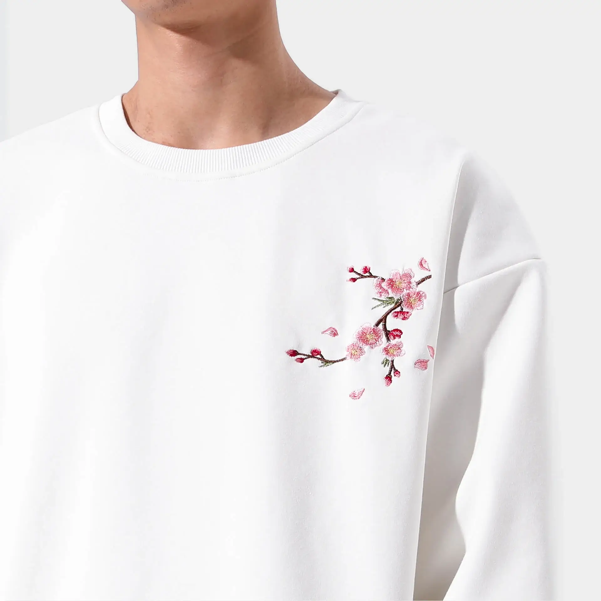 Sakura Embroidered Sweatshirt - Image 7